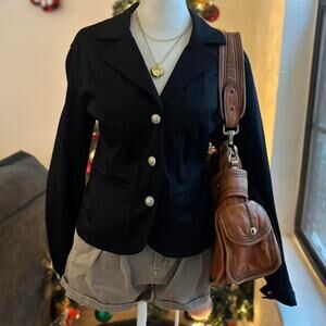 Black vintage 90s lightweight blazer